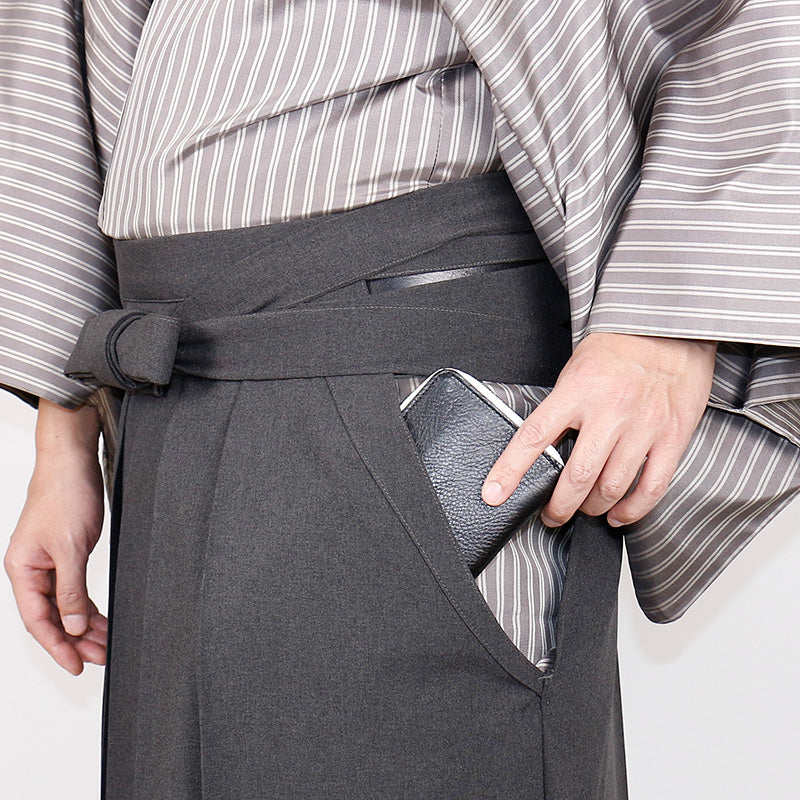【Kimono-Factory-nono】男物洗える袴 -Pleats- 2カラー×4サイズ #メンズ/紳士用