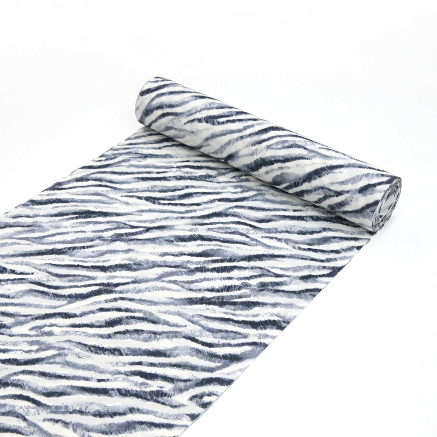 東レシルック 小紋 ～fuku～「ゼブラ」ホワイト×グレー 【袷・単衣用】