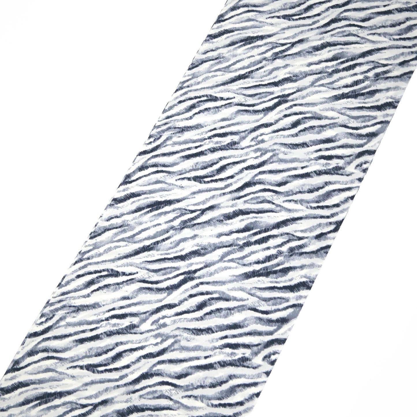 東レシルック 小紋 ～fuku～「ゼブラ」ホワイト×グレー 【袷・単衣用】