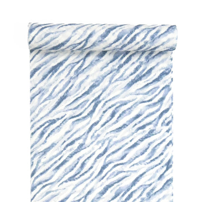 東レシルック 小紋 ～fuku～「ゼブラ」ライトブルー 【袷・単衣用】