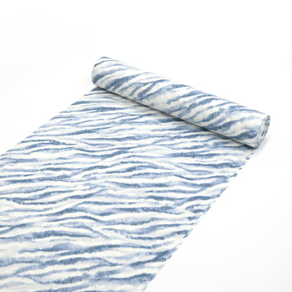 東レシルック 小紋 ～fuku～「ゼブラ」ライトブルー 【袷・単衣用】