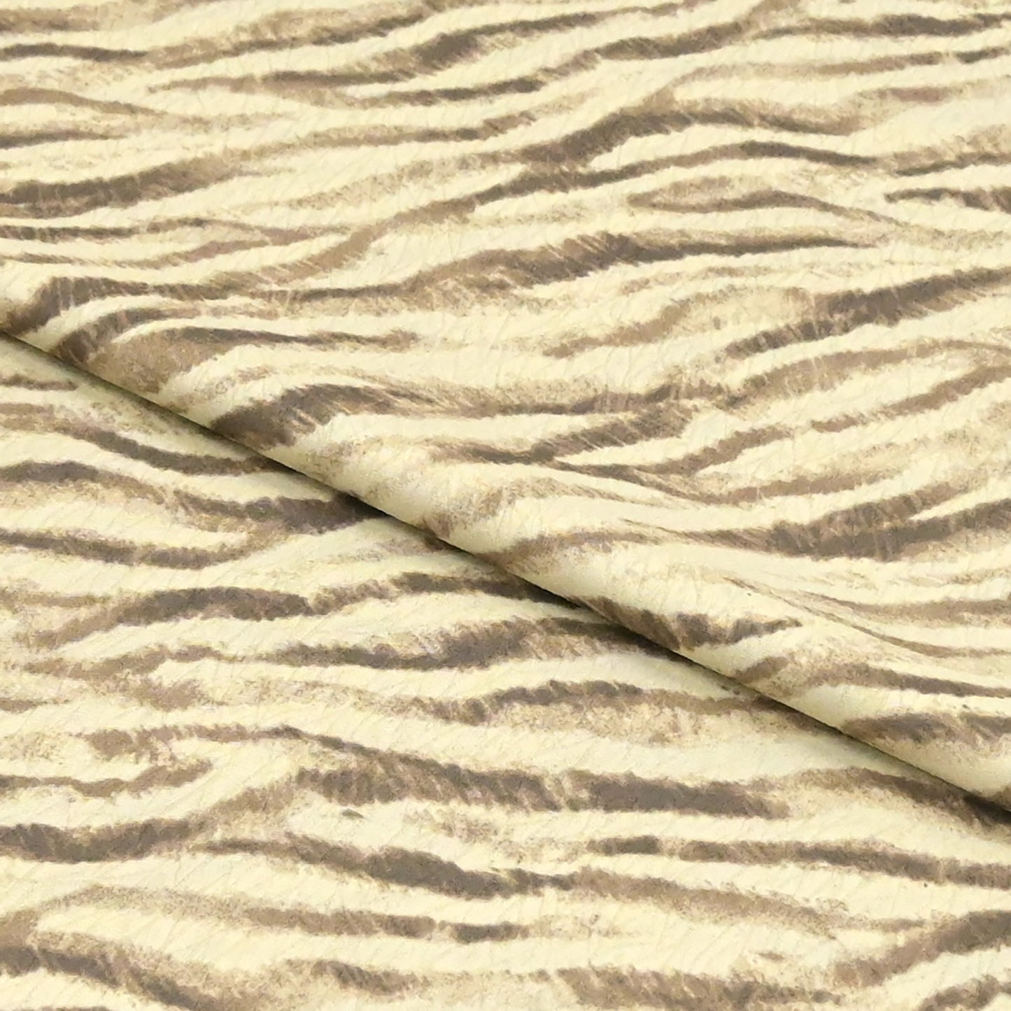 東レシルック 小紋 ～fuku～「ゼブラ」ベージュ 【袷・単衣用】