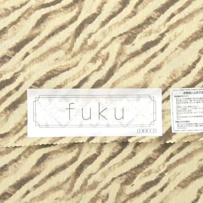 東レシルック 小紋 ～fuku～「ゼブラ」ベージュ 【袷・単衣用】