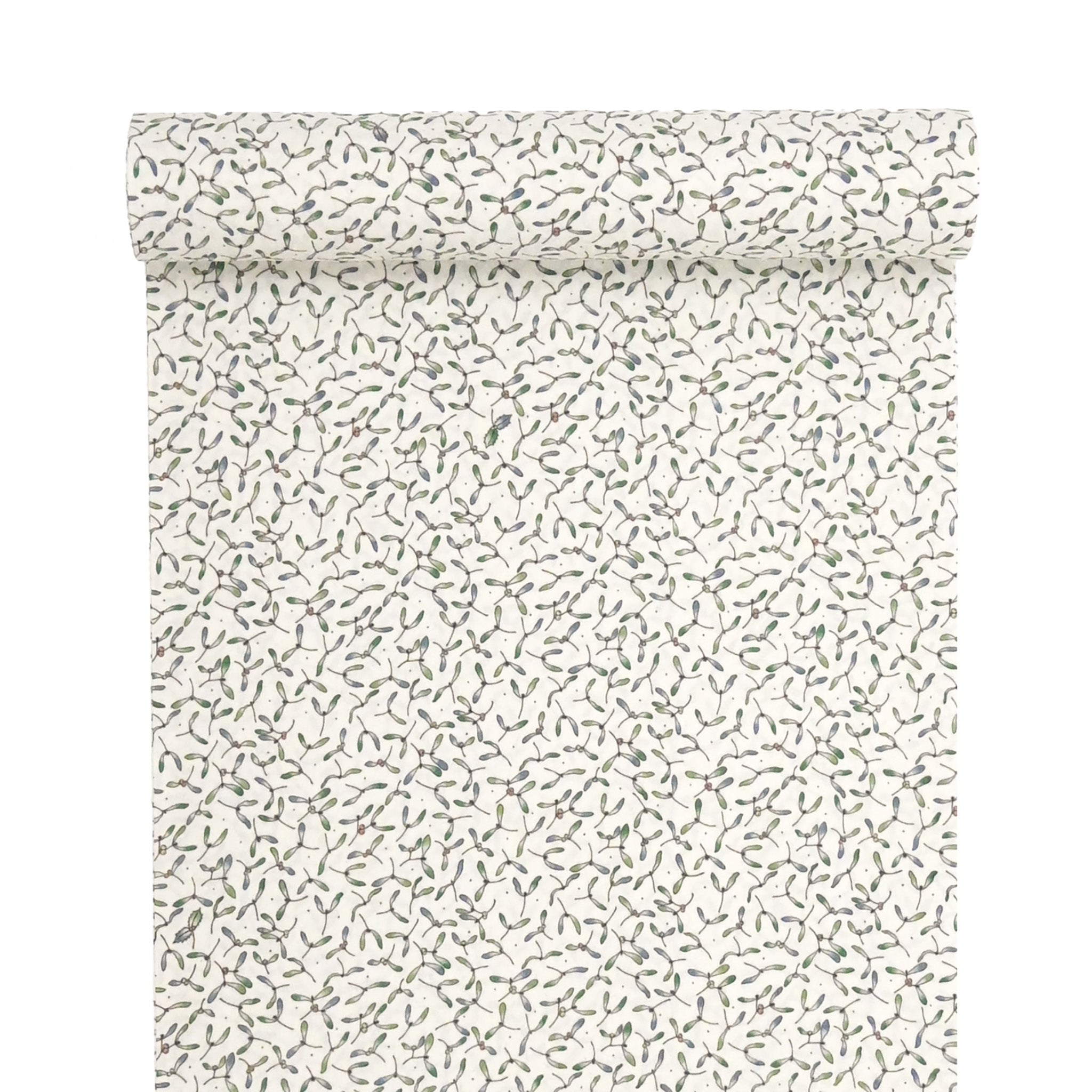 東レシルック 小紋 ～fuku～「ヤドリギ」オフホワイト 【袷・単衣用