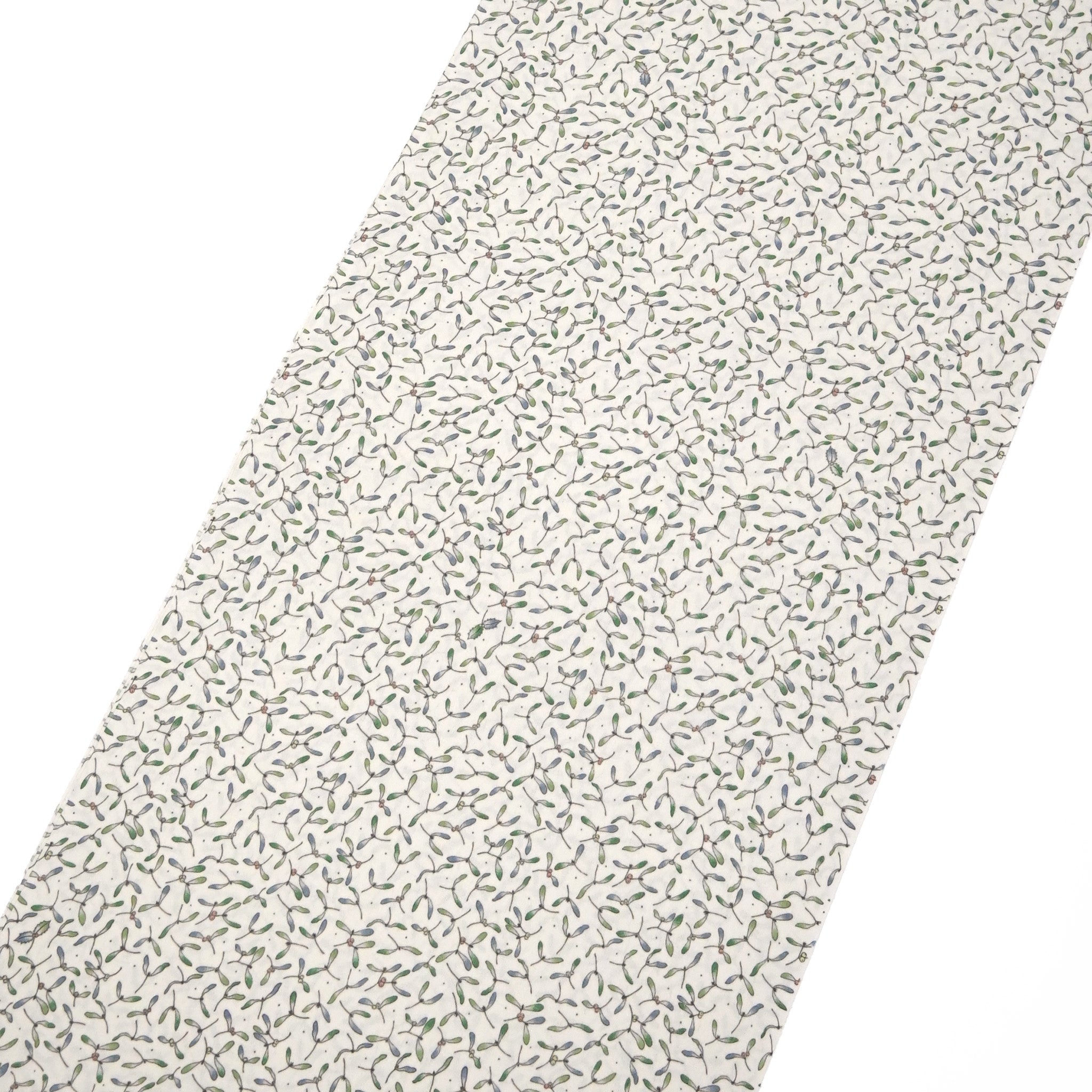 東レシルック 小紋 ～fuku～「ヤドリギ」オフホワイト 【袷・単衣用