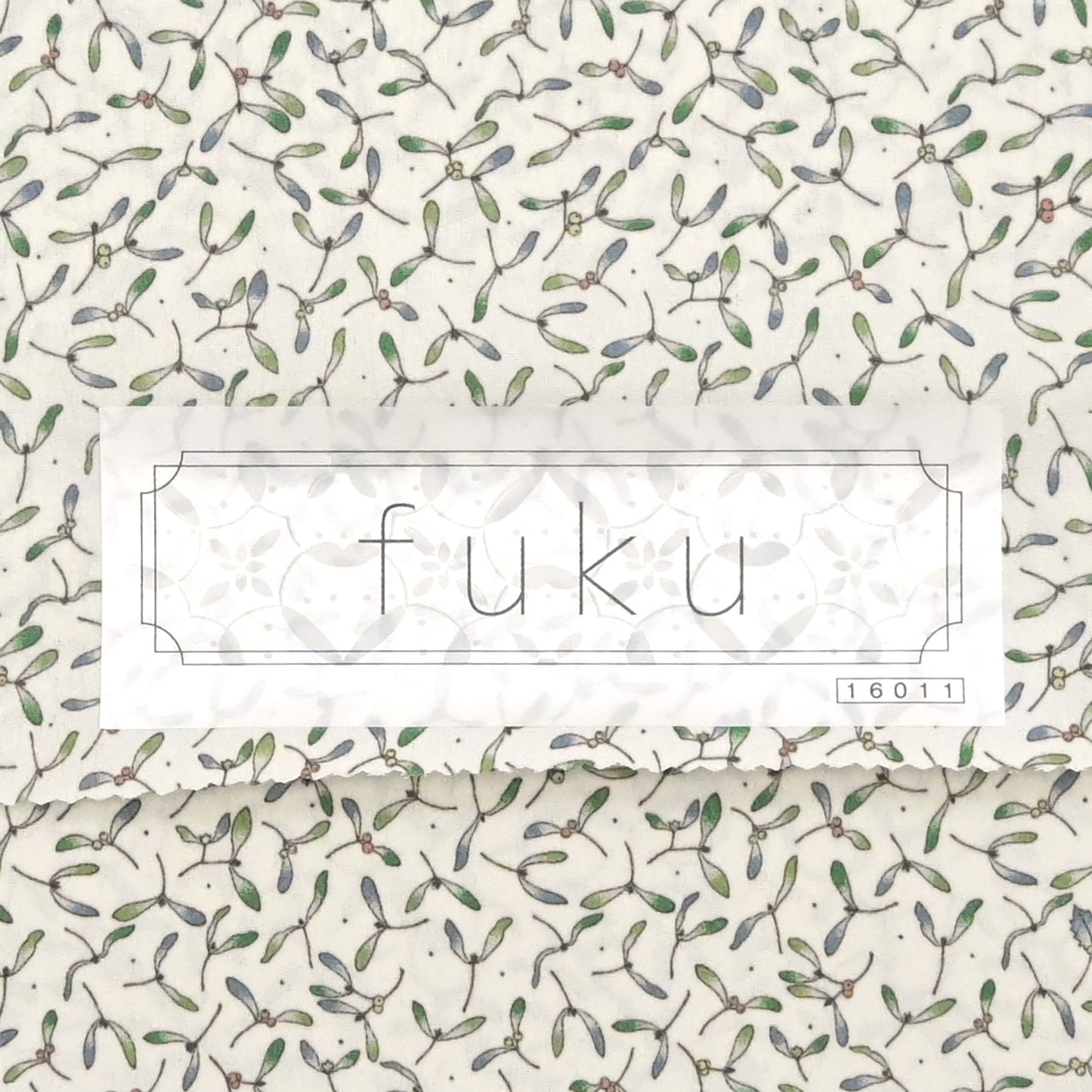 東レシルック 小紋 ～fuku～「ヤドリギ」オフホワイト 【袷・単衣用】