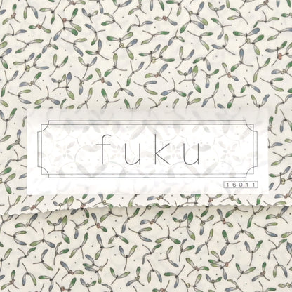 東レシルック 小紋 ～fuku～「ヤドリギ」オフホワイト 【袷・単衣用】