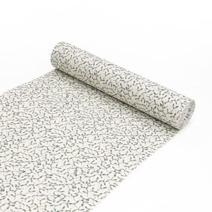 東レシルック 小紋 ～fuku～「ヤドリギ」オフホワイト 【袷・単衣用】