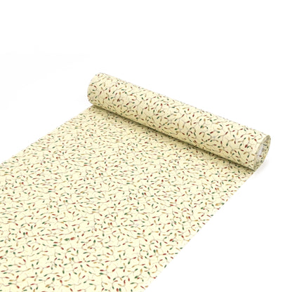 東レシルック 小紋 ～fuku～「ヤドリギ」アイボリー 【袷・単衣用】