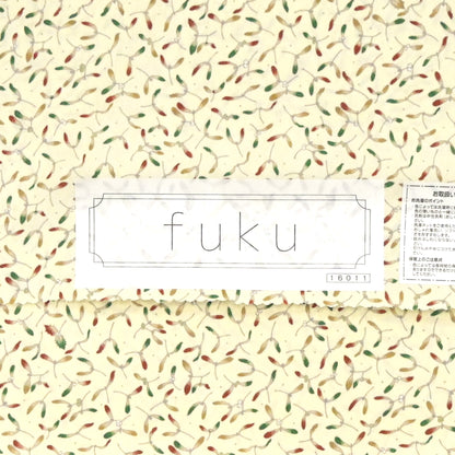 東レシルック 小紋 ～fuku～「ヤドリギ」アイボリー 【袷・単衣用】