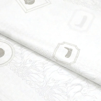 東レシルック 長襦袢 fuku-inner 「ホースパーク」ホワイト