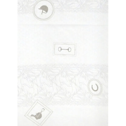 東レシルック 長襦袢 fuku-inner 「ホースパーク」ホワイト