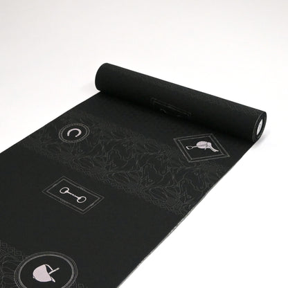 東レシルック 長襦袢 fuku-inner 「ホースパーク」ブラック