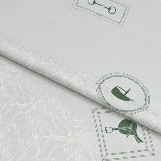 東レシルック 長襦袢 fuku-inner 「ホースパーク」グレー