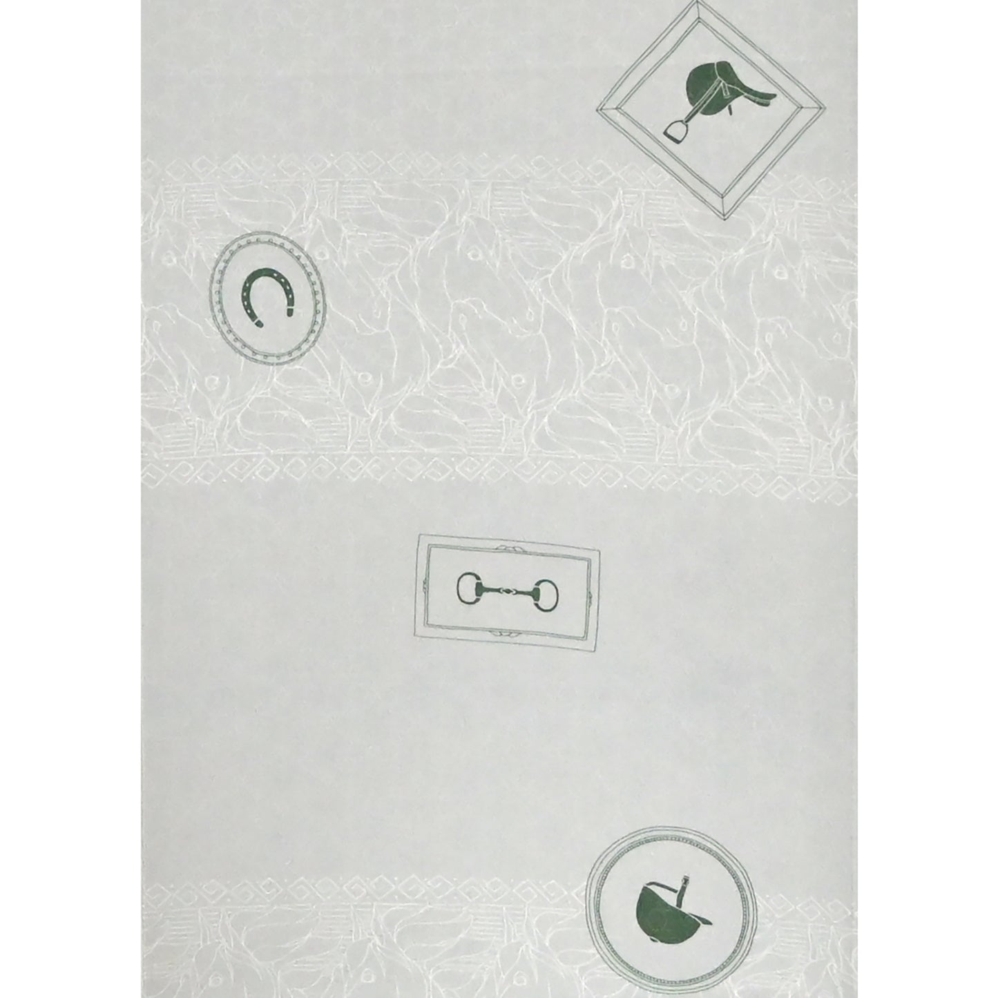 東レシルック 長襦袢 fuku-inner 「ホースパーク」グレー