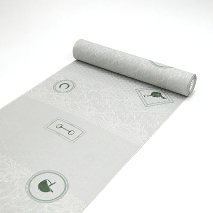 東レシルック 長襦袢 fuku-inner 「ホースパーク」グレー