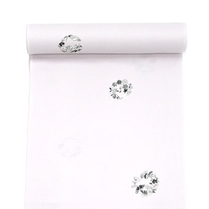 東レシルック 小紋 ～棗(なつめ)～「四季花の丸」桜色 【袷・単衣用】