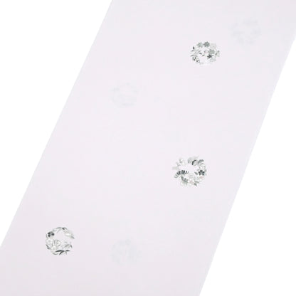 東レシルック 小紋 ～棗(なつめ)～「四季花の丸」桜色 【袷・単衣用】