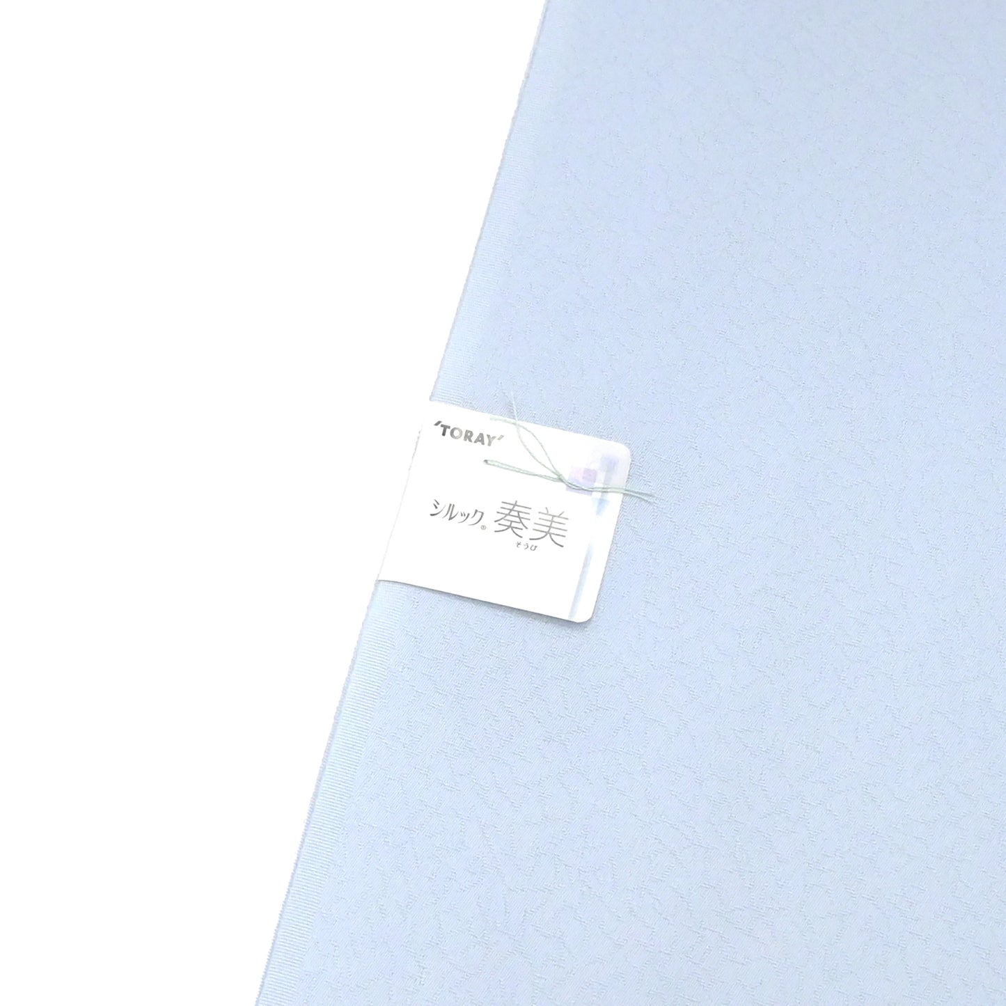 東レシルック 小紋 ～棗(なつめ)～「四季花の丸」蒼白色 【袷・単衣用】