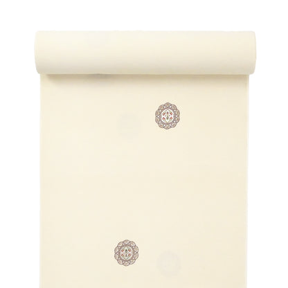 東レシルック≪美來≫ 小紋 華紋-練色 【袷・単衣用】