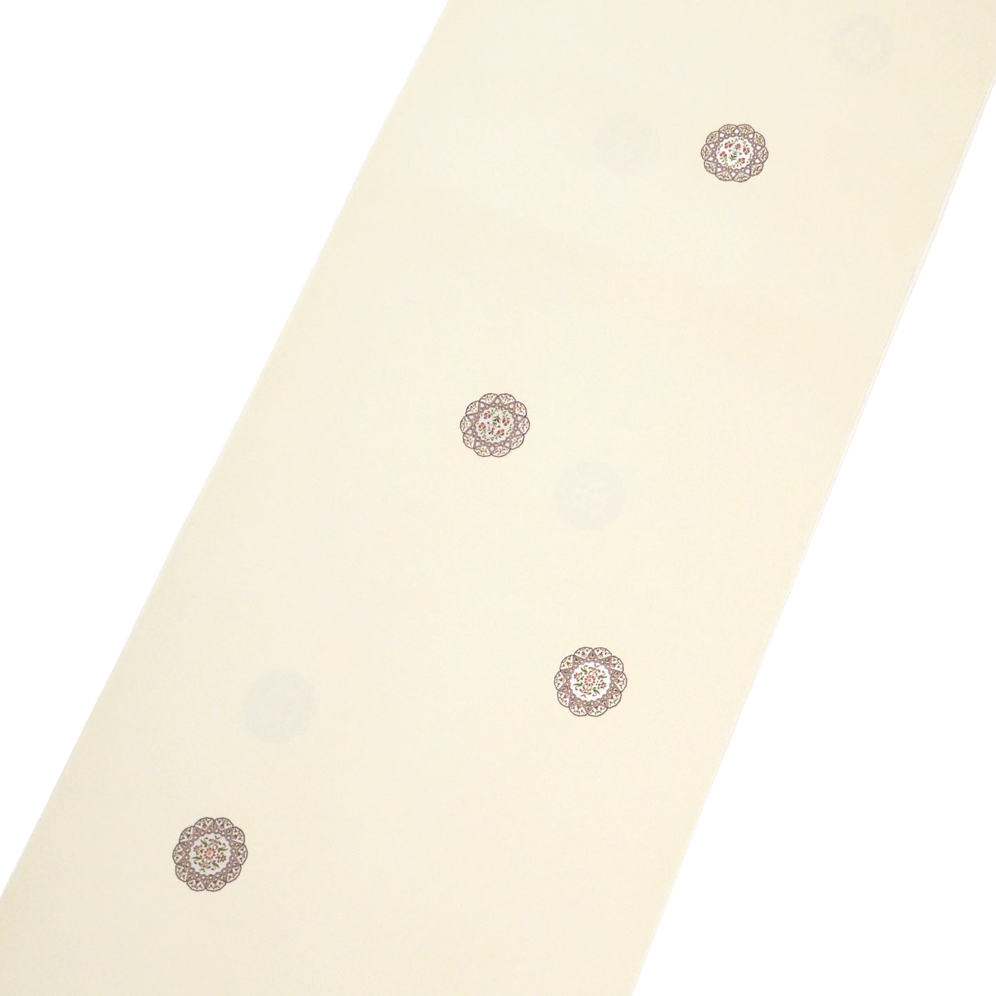 東レシルック≪美來≫ 小紋 華紋-練色 【袷・単衣用】