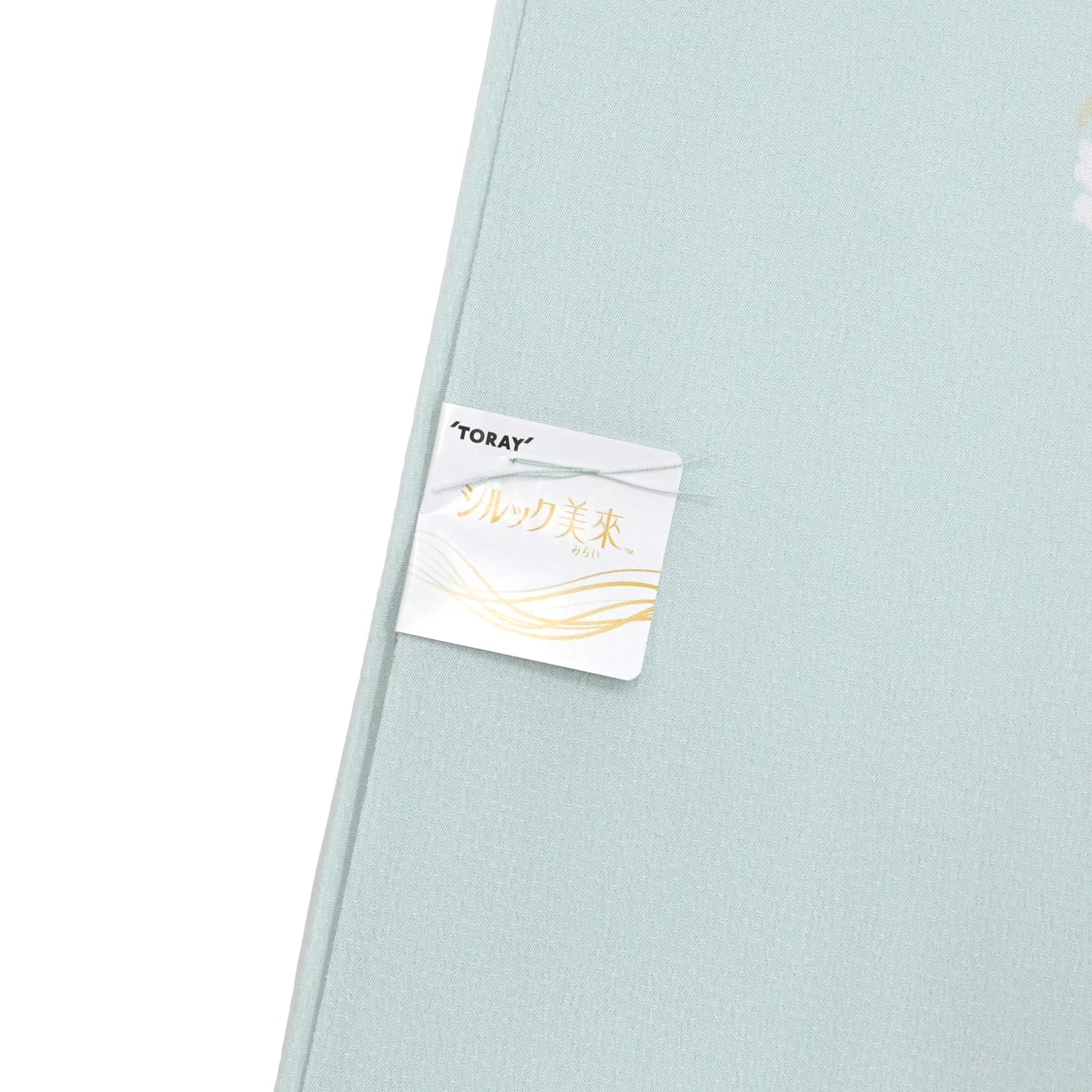 東レシルック≪美來≫ 小紋 花環-薄緑色 【袷・単衣用】