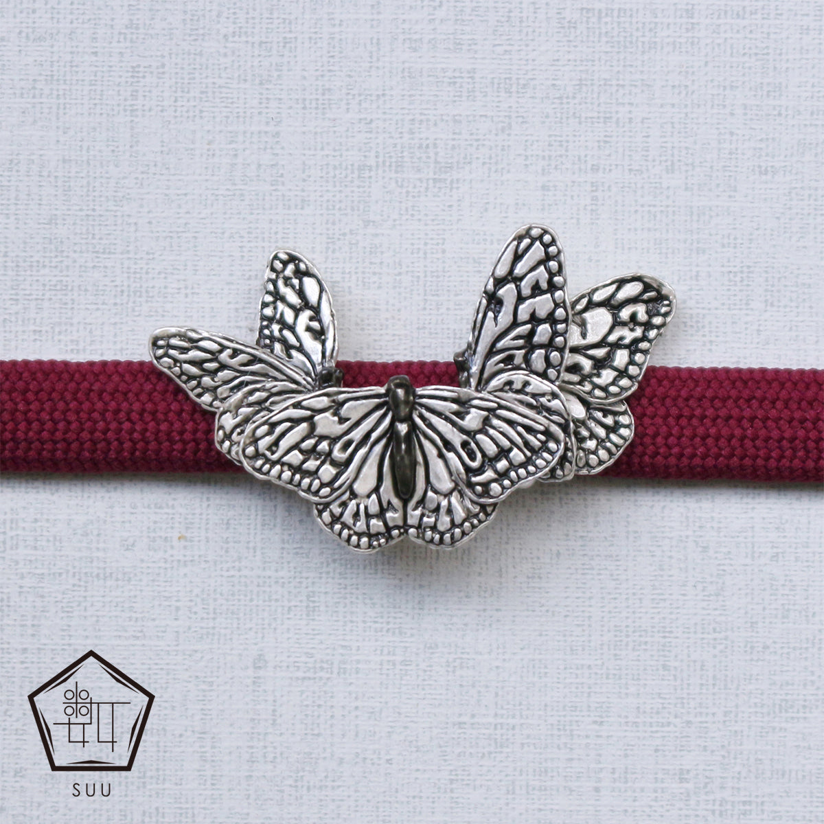 【数-SUU-】帯留め「オオゴマダラ」