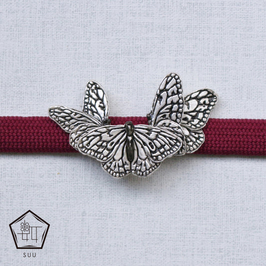 【数-SUU-】帯留め「オオゴマダラ」