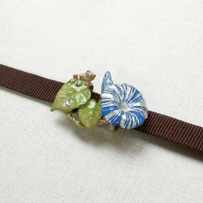 【数-SUU-】帯留め「朝顔」