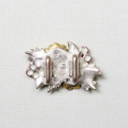 【数-SUU-】帯留め「南天と福寿草」