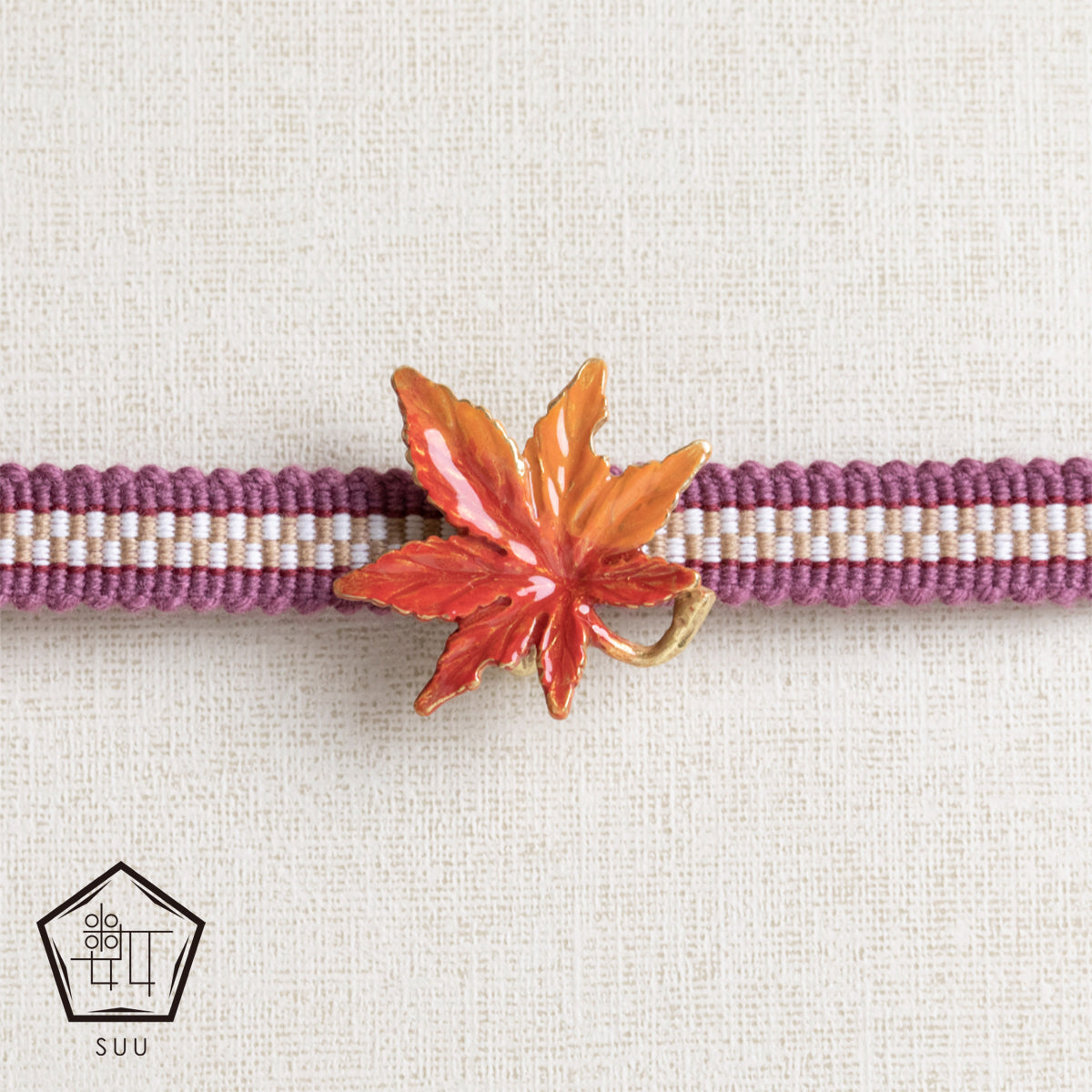 【数-SUU-】帯留め「もみじ」