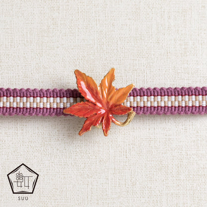 【数-SUU-】帯留め「もみじ」