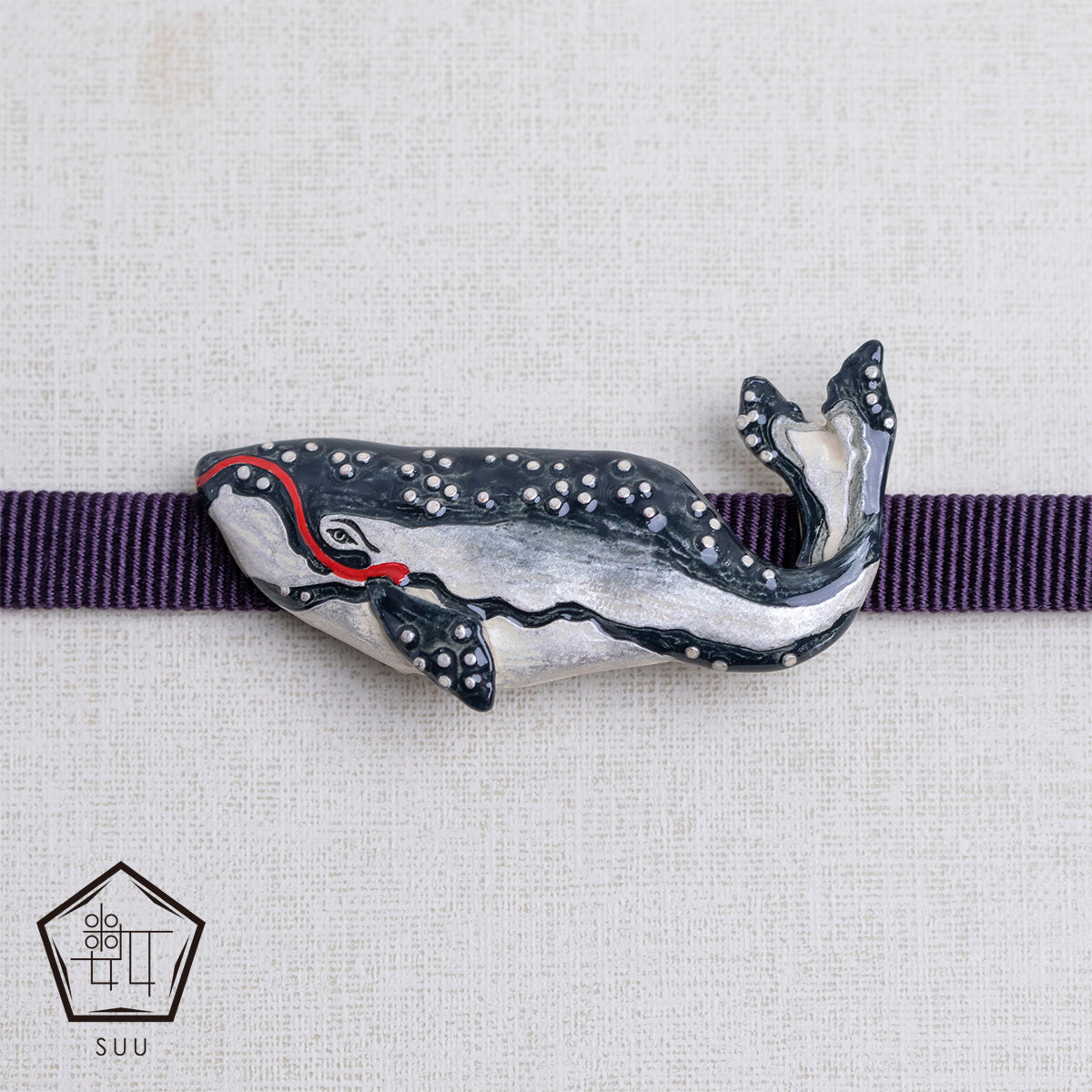 【数-SUU-】帯留め「宮本武蔵の鯨退治」