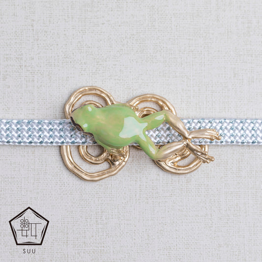 【数-SUU-】帯留め「カエル」