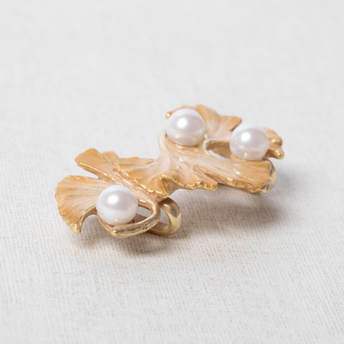 【数-SUU-】帯留め「イチョウ」