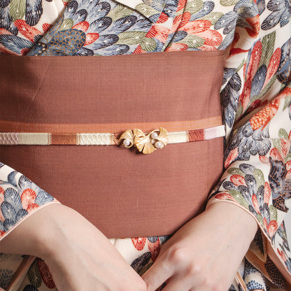 【数-SUU-】帯留め「イチョウ」