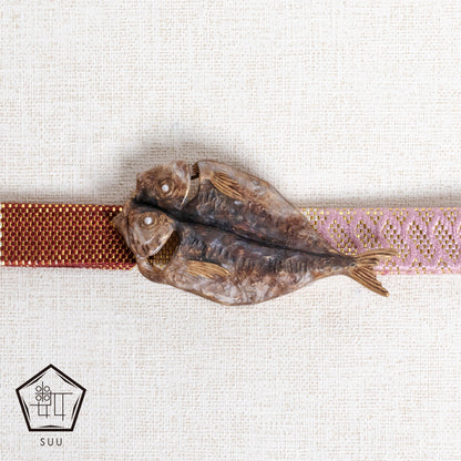 【数-SUU-】帯留め「干物」