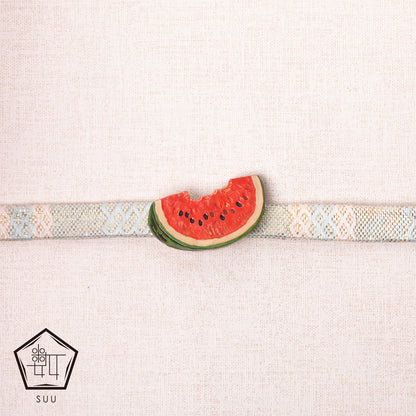 【数-SUU-】帯留め「スイカ」