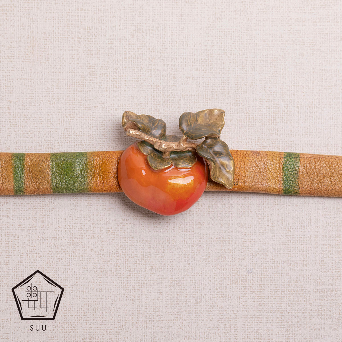 【数-SUU-】帯留め「柿」