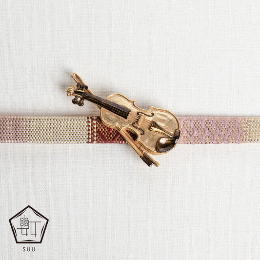 【数-SUU-】帯留め「バイオリン」