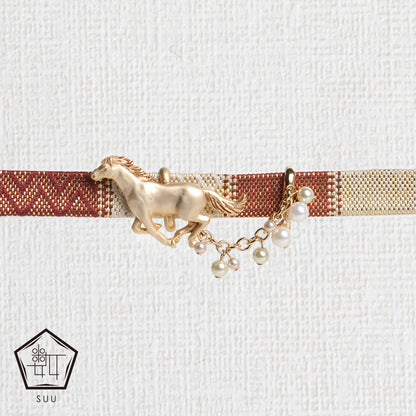 【数-SUU-】帯留め「疾駆」