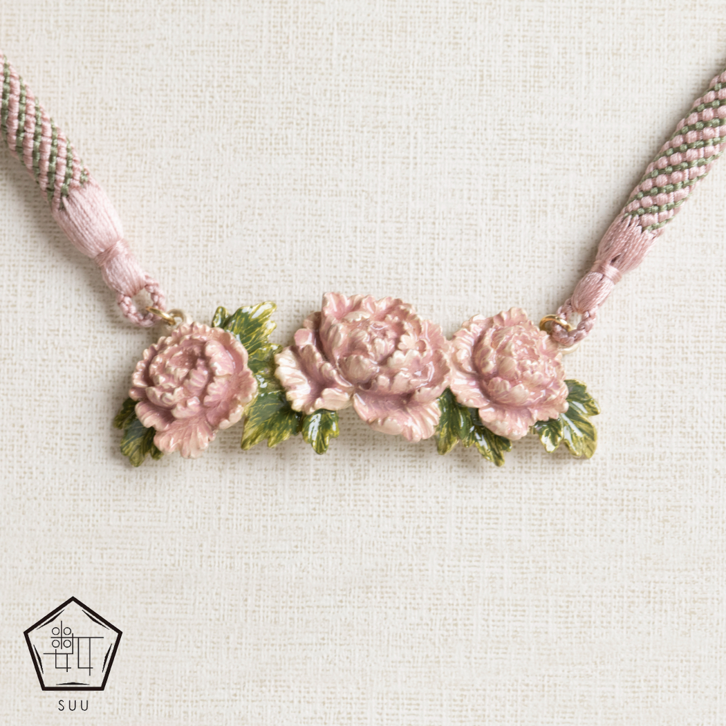 【数-SUU-】羽織紐「牡丹」