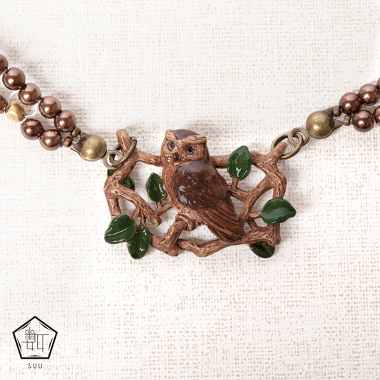 【数-SUU-】羽織紐「コノハズク」