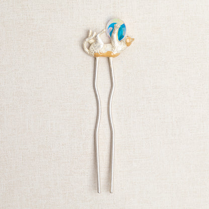 【数-SUU-】かんざし「宝猫 / Cat's Treasure」 #髪飾り