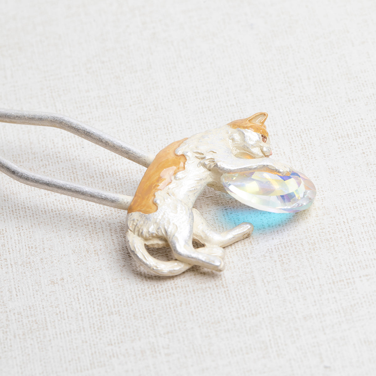 【数-SUU-】かんざし「宝猫 / Cat's Treasure」 #髪飾り