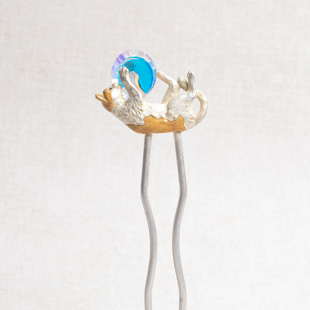 【数-SUU-】かんざし「宝猫 / Cat's Treasure」 #髪飾り