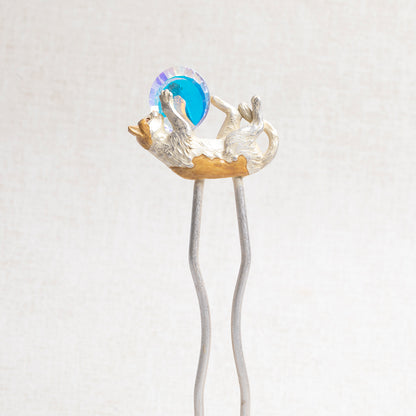 【数-SUU-】かんざし「宝猫 / Cat's Treasure」 #髪飾り