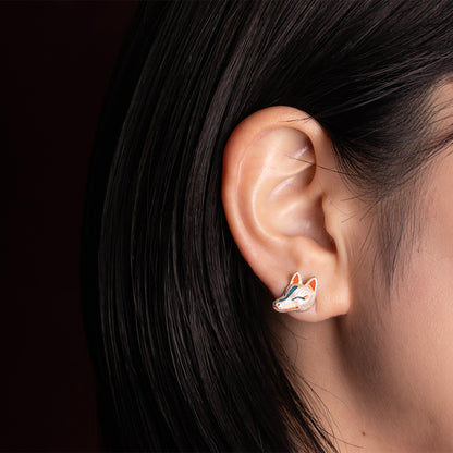 【Palnart Poc】ピアス「狐面 / Fox mask」