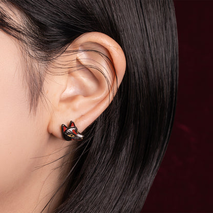 【Palnart Poc】ピアス「狐面 / Fox mask」