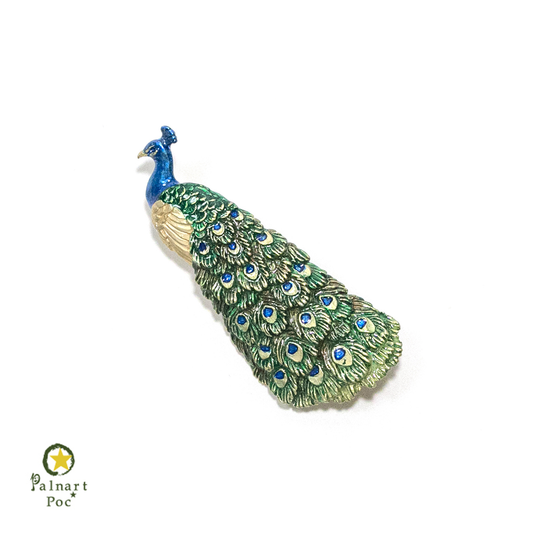 【Palnart Poc】ブローチ「孔雀 / Peacock」